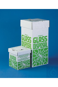 Bel-Art Cardboard Disposal Cartons for Glass; 12 x 12 x 27 in., Floor Model...